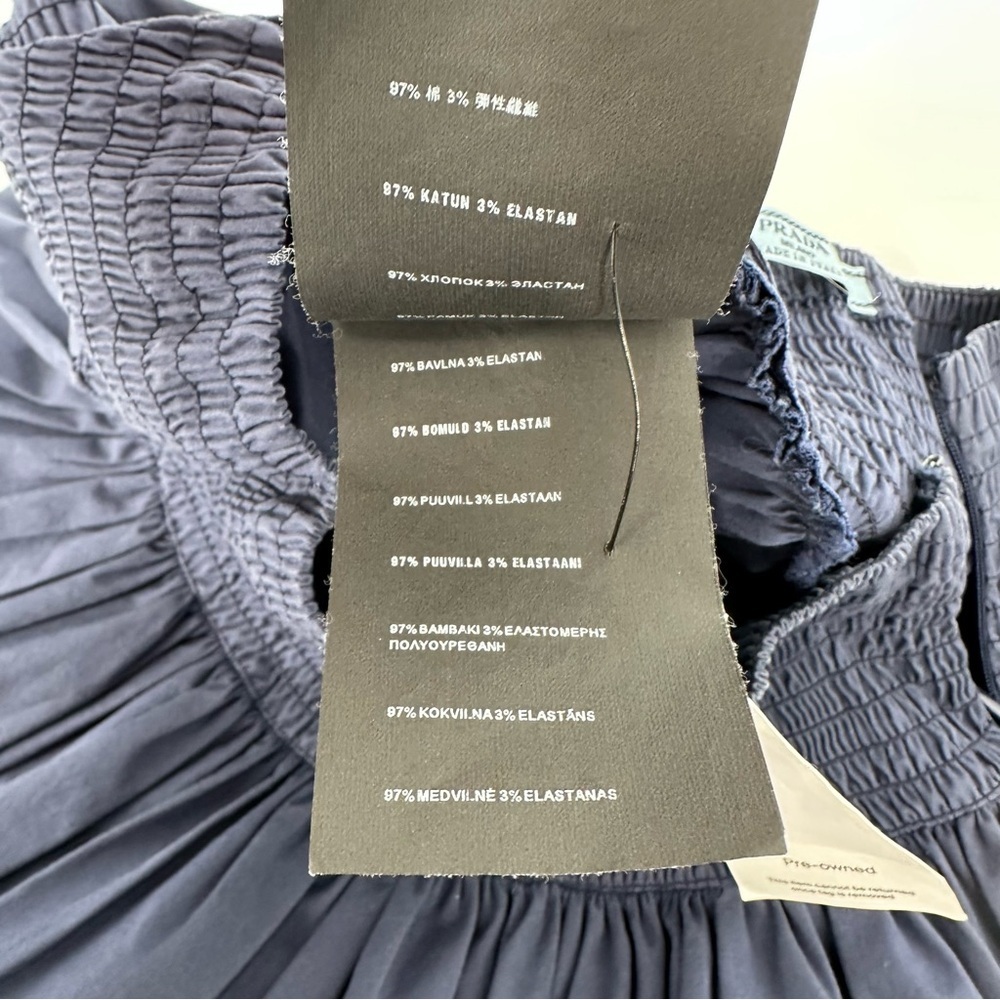 Prada Blue Cotton Skirt - Picture 5 of 12